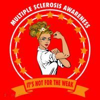 Multiple Sclerosis Awareness Ms Warrior Mom Unbreakable Gift Santa Hat thumb 1