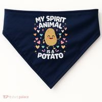 My Spirit Animal Is A Potato USA-Made Doggie Bandana thumb 0