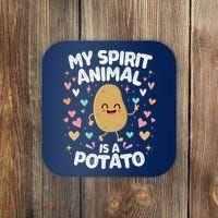 My Spirit Animal Is A Potato Coaster thumb 0