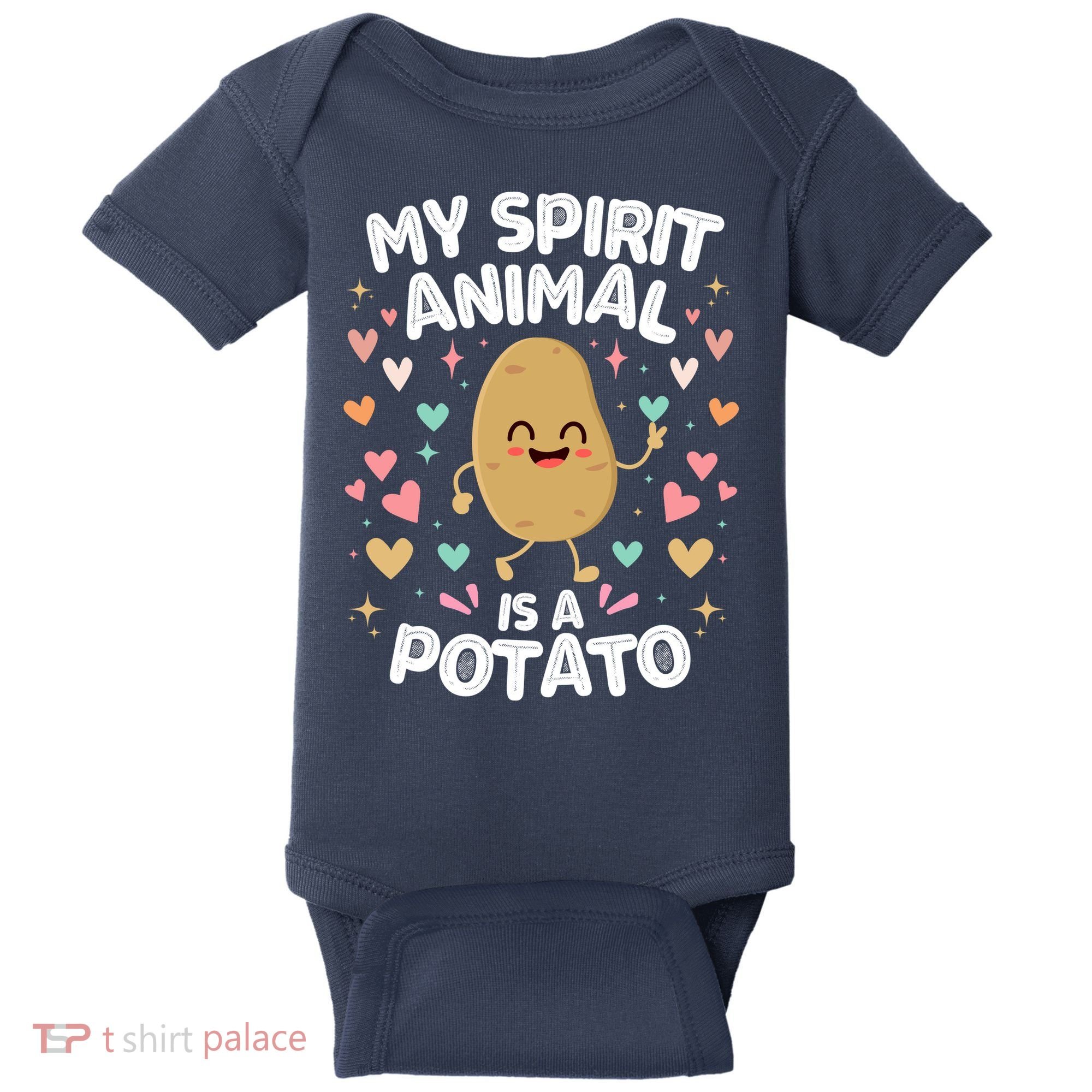 My Spirit Animal Is A Potato Baby Bodysuit