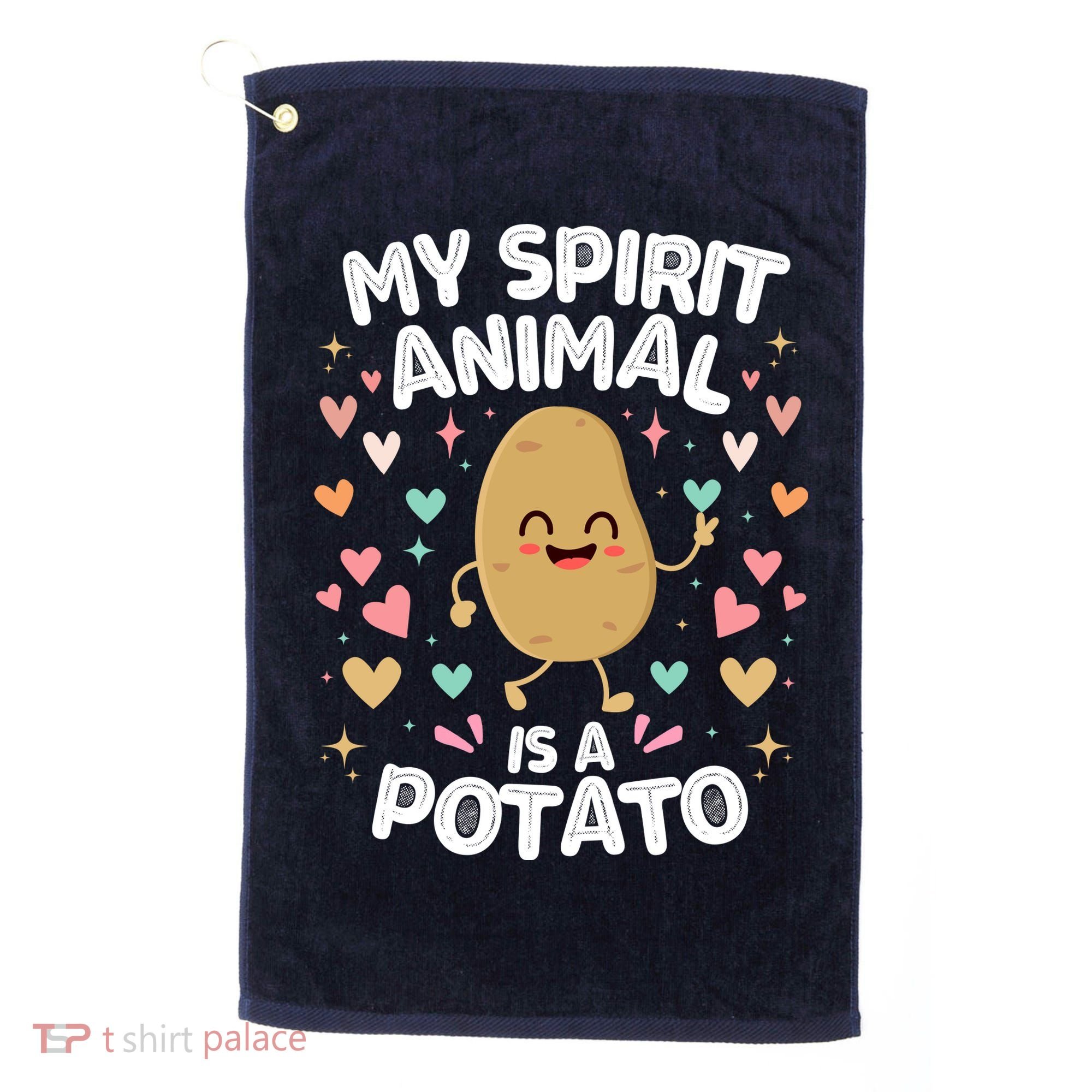 My Spirit Animal Is A Potato Golf Towel