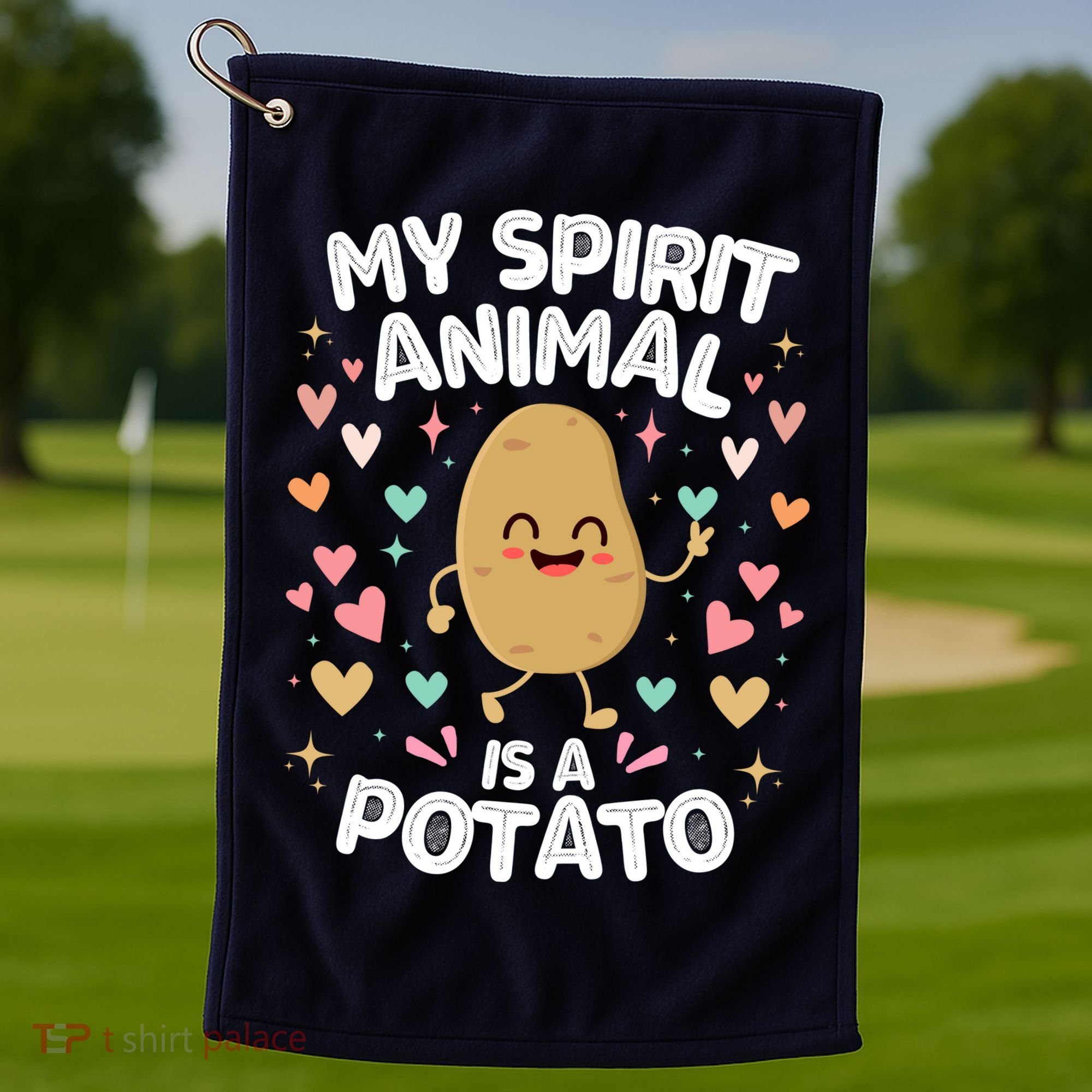My Spirit Animal Is A Potato Golf Towel
