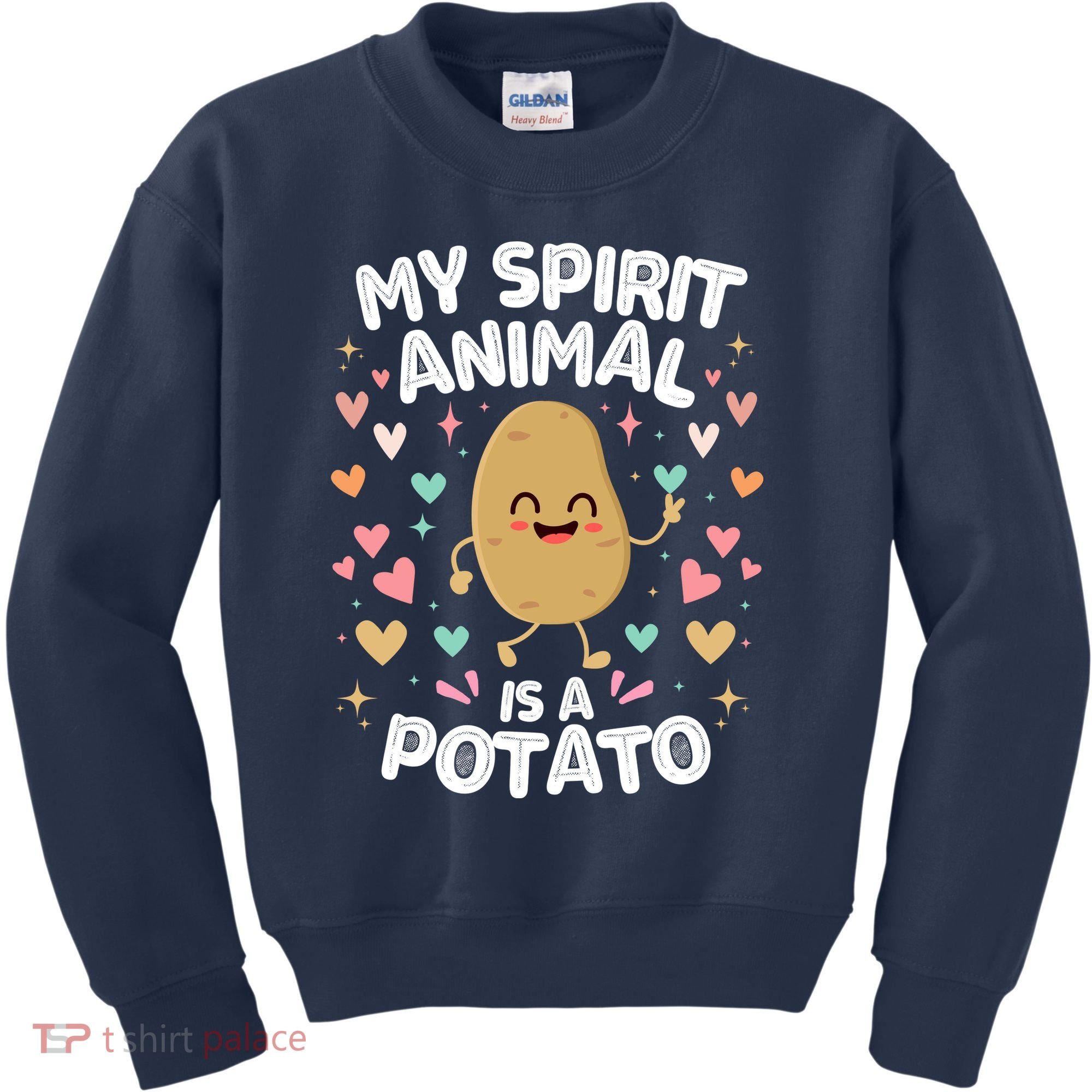 My Spirit Animal Is A Potato Kids Sweatshirt