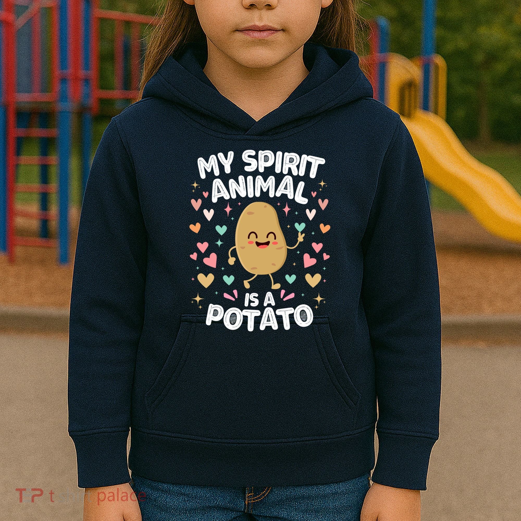 My Spirit Animal Is A Potato Kids Hoodie