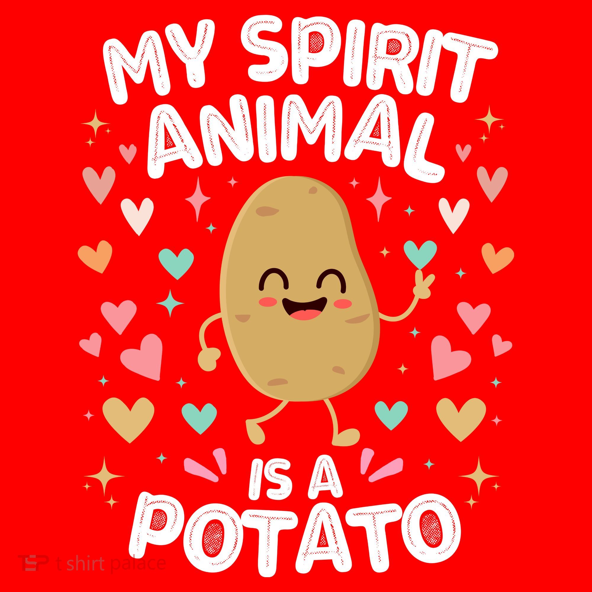 My Spirit Animal Is A Potato Santa Hat