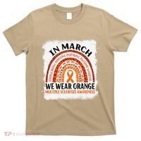 Multiple Sclerosis Awareness Ms Rainbow We Wear Orange T-Shirt thumb 0