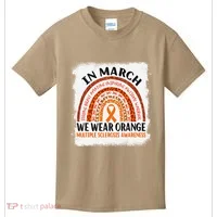 Multiple Sclerosis Awareness Ms Rainbow We Wear Orange Kids T-Shirt thumb 0