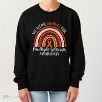 Multiple Sclerosis Awareness We Wear Orange Ms Rainbow Women's Sweatshirt thumb 0