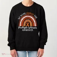 Multiple Sclerosis Awareness We Wear Orange Ms Rainbow Women's Sweatshirt thumb 0