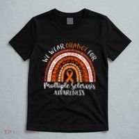 Multiple Sclerosis Awareness We Wear Orange Ms Rainbow T-Shirt thumb 5