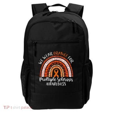 Multiple Sclerosis Awareness We Wear Orange Ms Rainbow Backpack