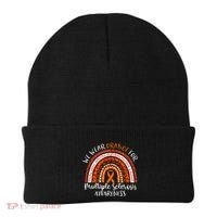 Multiple Sclerosis Awareness We Wear Orange Ms Rainbow Beanie thumb 0