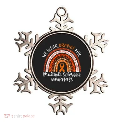 Multiple Sclerosis Awareness We Wear Orange Ms Rainbow Ornament
