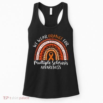 Multiple Sclerosis Awareness We Wear Orange Ms Rainbow Women's Tank Top