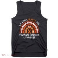 Multiple Sclerosis Awareness We Wear Orange Ms Rainbow Tank Top thumb 0