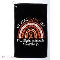 Multiple Sclerosis Awareness We Wear Orange Ms Rainbow Golf Towel thumb 0