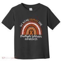 Multiple Sclerosis Awareness We Wear Orange Ms Rainbow Toddler T-Shirt thumb 0