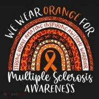 Multiple Sclerosis Awareness We Wear Orange Ms Rainbow Women's T-Shirt thumb 6