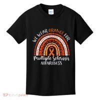 Multiple Sclerosis Awareness We Wear Orange Ms Rainbow Kids T-Shirt thumb 0