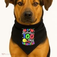 My Students Are 100 Days Brighter First Grade Teacher Gift USA-Made Doggie Bandana thumb 1