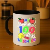 My Students Are 100 Days Brighter First Grade Teacher Gift Coffee Mug thumb 4