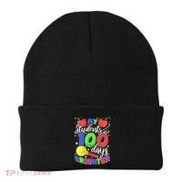 My Students Are 100 Days Brighter First Grade Teacher Gift Beanie thumb 0