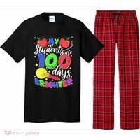 My Students Are 100 Days Brighter First Grade Teacher Gift Pajama Set thumb 0