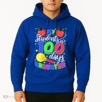 My Students Are 100 Days Brighter First Grade Teacher Gift Hoodie thumb 2