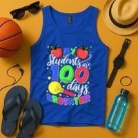 My Students Are 100 Days Brighter First Grade Teacher Gift Tank Top thumb 4
