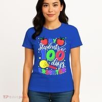 My Students Are 100 Days Brighter First Grade Teacher Gift Women's T-Shirt thumb 4
