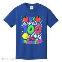 My Students Are 100 Days Brighter First Grade Teacher Gift Kids T-Shirt thumb 0