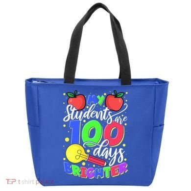 My Students Are 100 Days Brighter First Grade Teacher Gift Tote Bag
