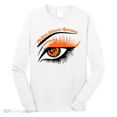 Multiple Sclerosis Awareness Eye Design Long Sleeve Shirt
