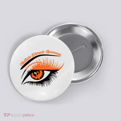 Multiple Sclerosis Awareness Eye Design Button