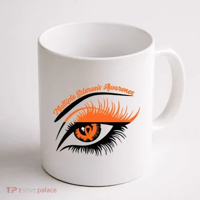 Multiple Sclerosis Awareness Eye Design Coffee Mug back