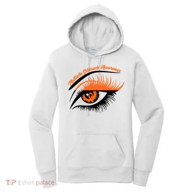 Multiple Sclerosis Awareness Eye Design Women's Hoodie