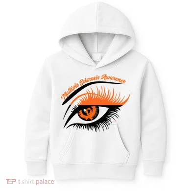 Multiple Sclerosis Awareness Eye Design Kids Hoodie