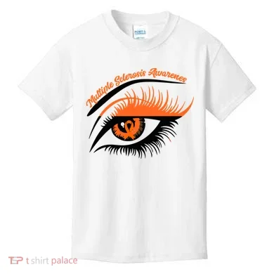 Multiple Sclerosis Awareness Eye Design Kids T-Shirt