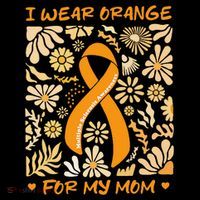 Multiple Sclerosis Awareness I Wear Orange for My Mom Boho Gift Women's Hoodie thumb 2