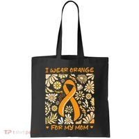 Multiple Sclerosis Awareness I Wear Orange for My Mom Boho Gift Tote Bag thumb 0