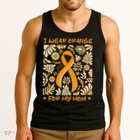 Multiple Sclerosis Awareness I Wear Orange for My Mom Boho Gift Tank Top thumb 3