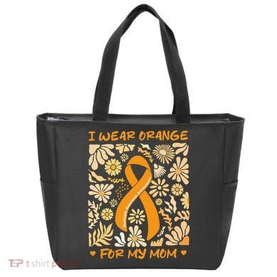 Multiple Sclerosis Awareness I Wear Orange for My Mom Boho Gift Tote Bag