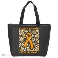 Multiple Sclerosis Awareness I Wear Orange for My Mom Boho Gift Tote Bag thumb 0