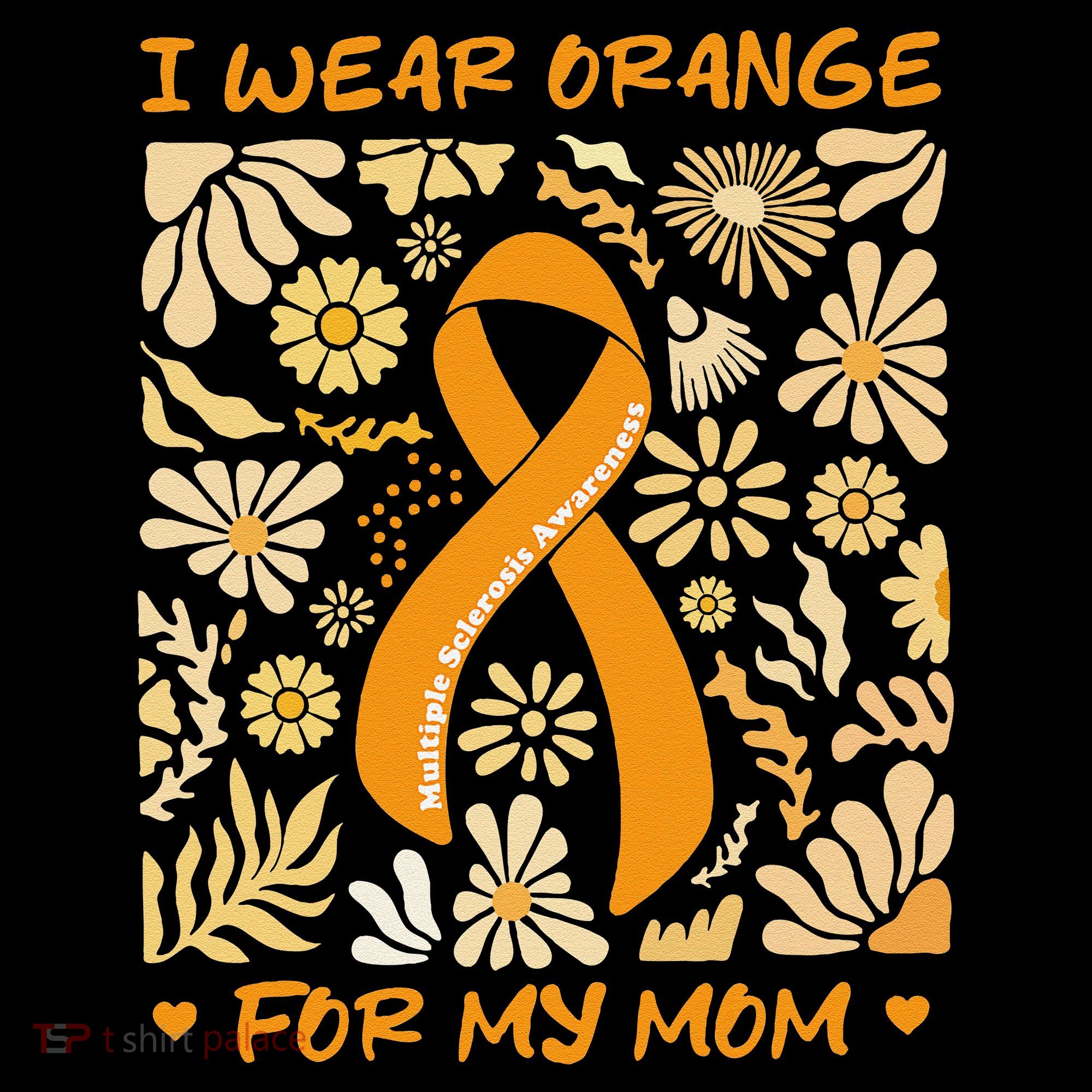 Multiple Sclerosis Awareness I Wear Orange for My Mom Boho Gift Tote Bag