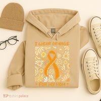 Multiple Sclerosis Awareness I Wear Orange for My Mom Boho Gift Hoodie thumb 4