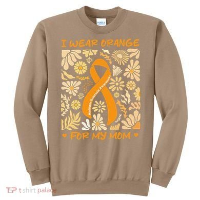 Multiple Sclerosis Awareness I Wear Orange for My Mom Boho Gift Sweatshirt