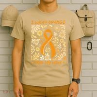 Multiple Sclerosis Awareness I Wear Orange for My Mom Boho Gift T-Shirt thumb 6