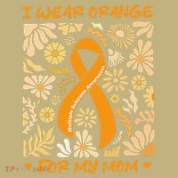 Multiple Sclerosis Awareness I Wear Orange for My Mom Boho Gift T-Shirt thumb 7