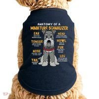 Miniature Schnauzer Anatomy Funny Dog Mum Dad Gift Doggie Tank thumb 0