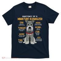 Miniature Schnauzer Anatomy Funny Dog Mum Dad Gift T-Shirt thumb 0